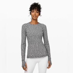 Lululemon Runderful Long Sleeve Spaced out Space Dye.